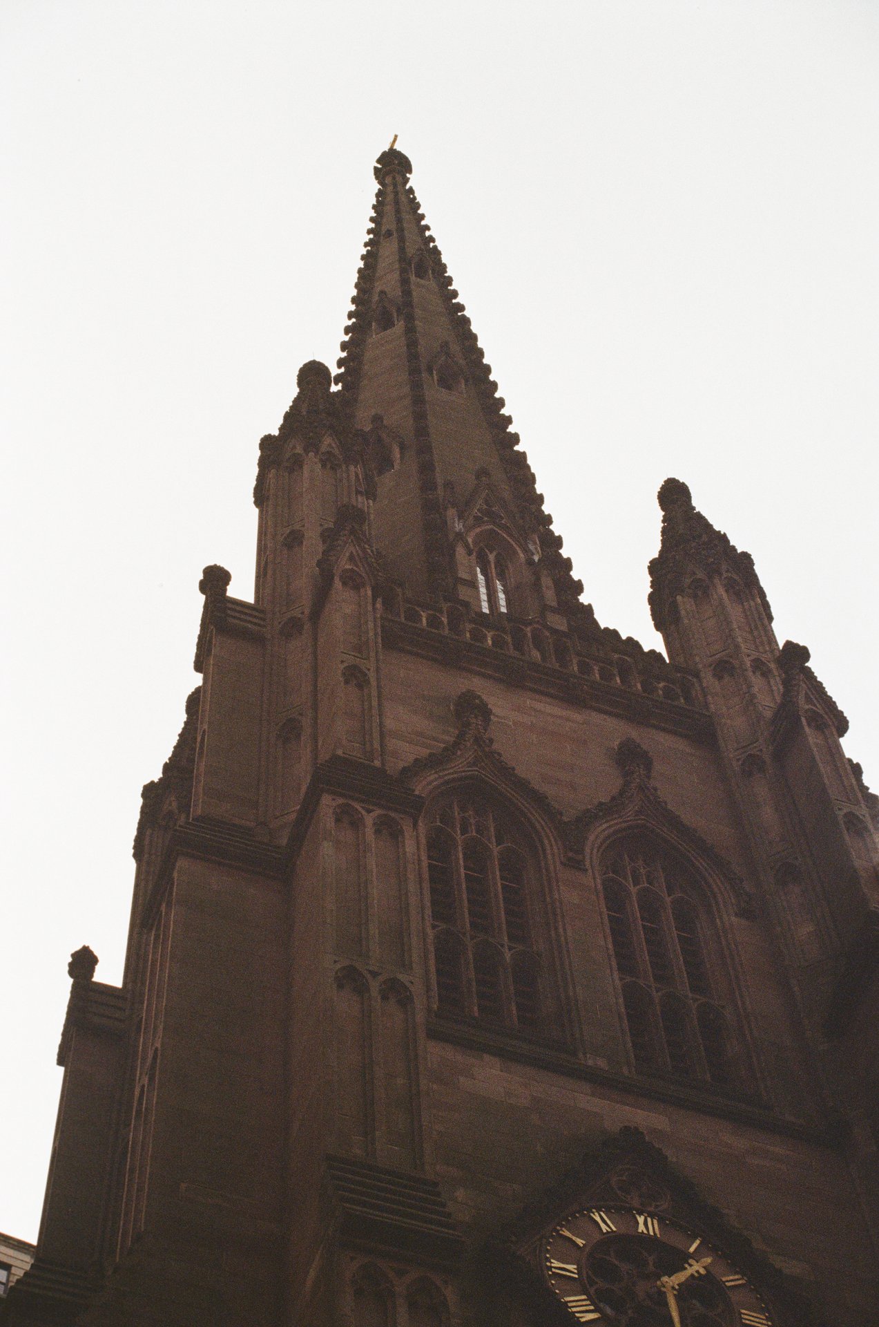 Church Clock Looking Up